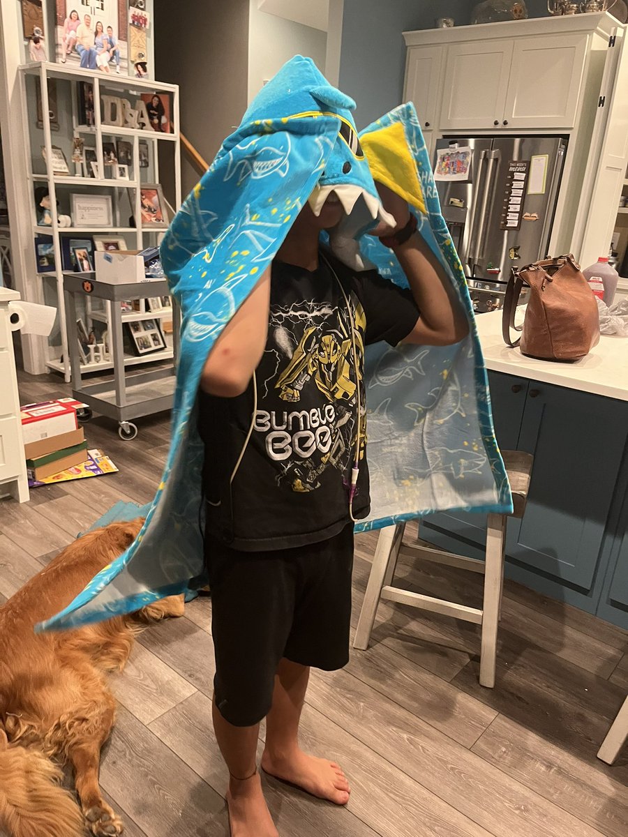 hedden4heaven's tweet photo. I bought Isaiah a new beach towel. 
He was holding it up to show Nannie. 
She didn’t understand what she was looking at and said, “is it a surfboard?”
He said, “no, it’s a towel.”
#LifeIsNeverDull https://t.co/gGy8crgxmh
