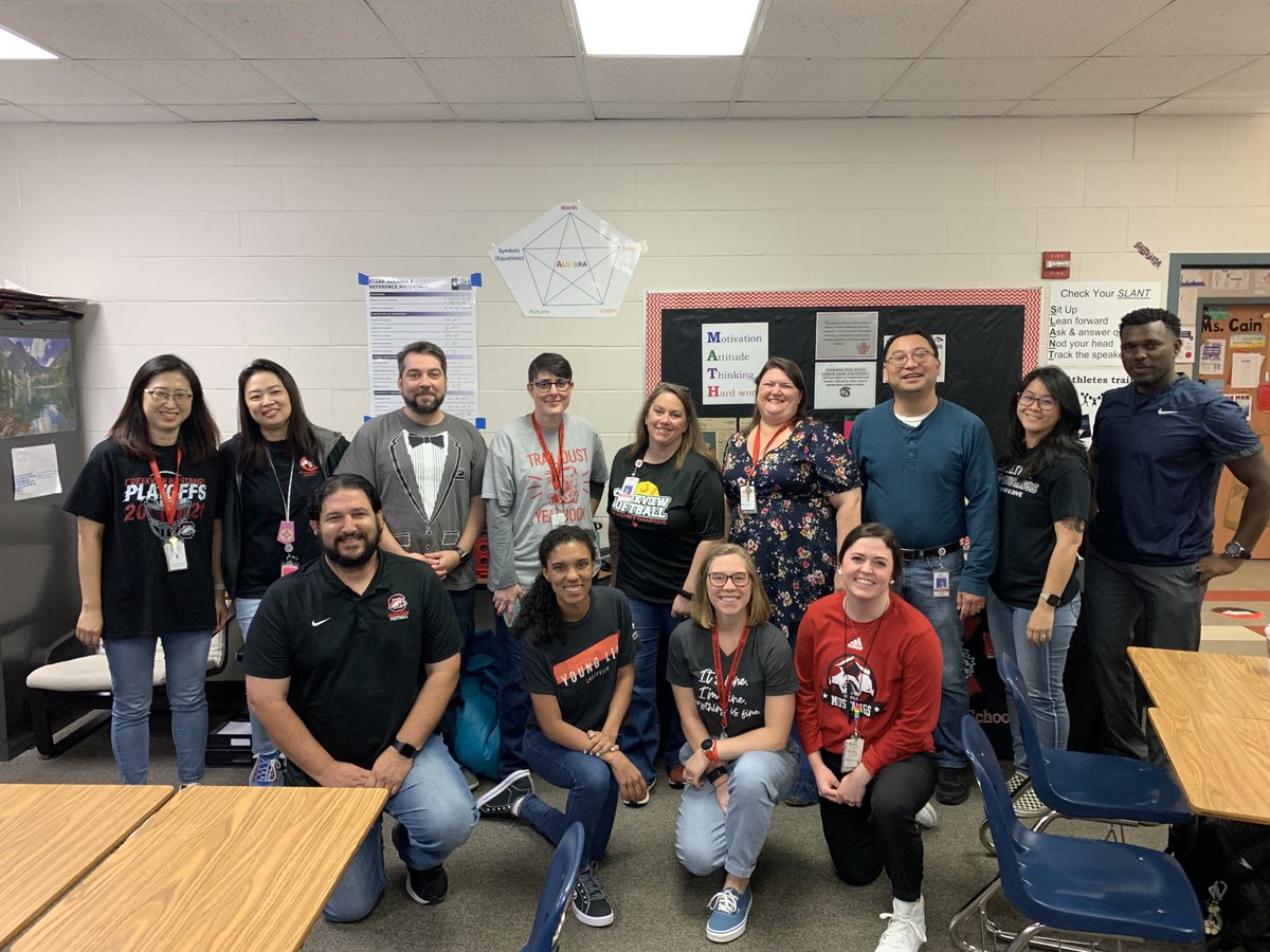 JALaPumaCFB's tweet photo. Our annual new teacher/staff end of year breakfast to say thank you and to finish strong! #teamCreekview 🐴 https://t.co/qR7VJ5KcYD