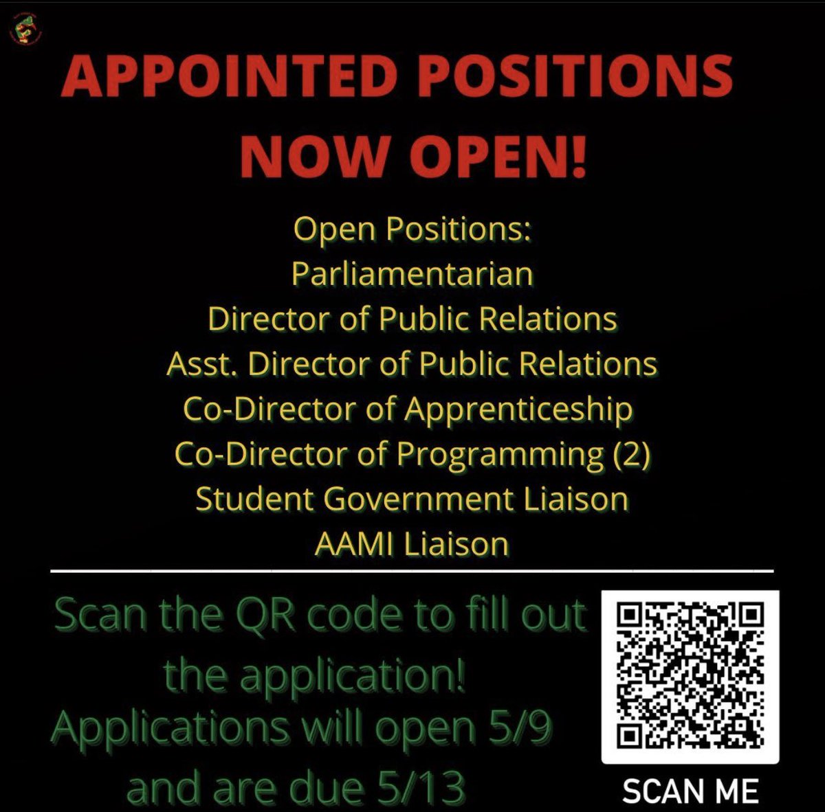 Applications for appointed positions for the 2022-2023 BSU Executive Board will open this Monday! #whatthepeoplewant🖤