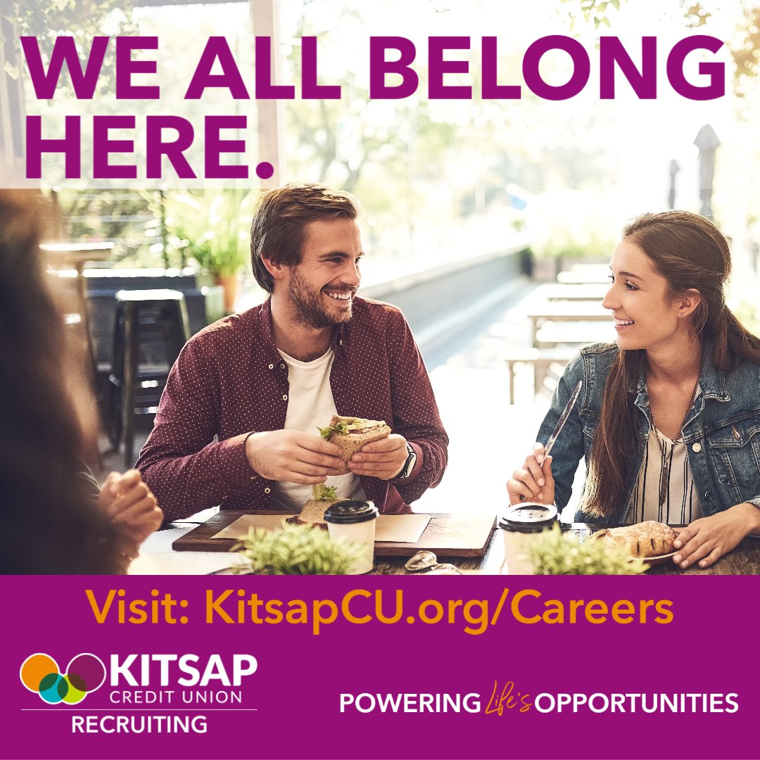 KitsapCU's tweet photo. At Kitsap Credit Union, there's no "us" and "them." We're all members. We're all part of the communities we serve. We all belong here. View our open opportunities here https://t.co/JSg7I13QAH
#NowHiring #Jobs #Employment #NowHiring #Belonging #MemberOwned #FinancialCoOp https://t.co/1vl1HP0YUG