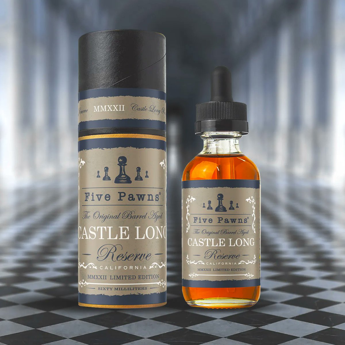 FivePawns's tweet photo. Castle Long Reserve - MMXXII Limited Edition

A robust, sophisticated and highly sought-after e-liquid - steeped in barrels and aged to perfection over 3 weeks. Enjoy an unbridled experience with this gourmet e-liquid.

#fivepawns #vape #vapelife #vapenation #vapecommunity https://t.co/zKeX4c3S54
