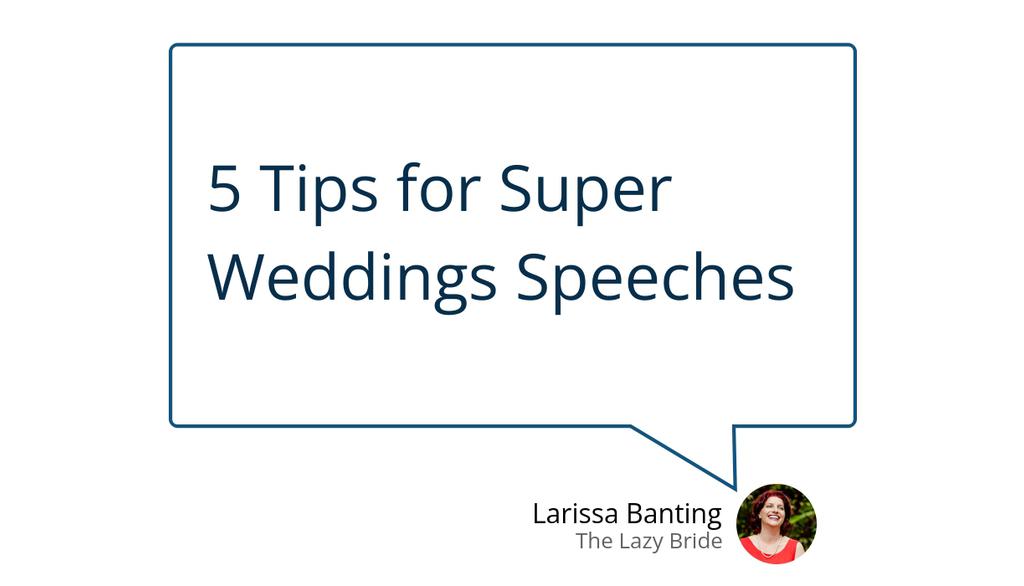 How does one avoid the pain of open-mic night or seeing your Grade Six ballet recital replayed in it's full, teeth grinding splendour?

Read the full article: 5 Tips for Super Weddings Speeches
▸ lttr.ai/wbpz

#SuccessfulWeddingSpeeches #5EasyTips