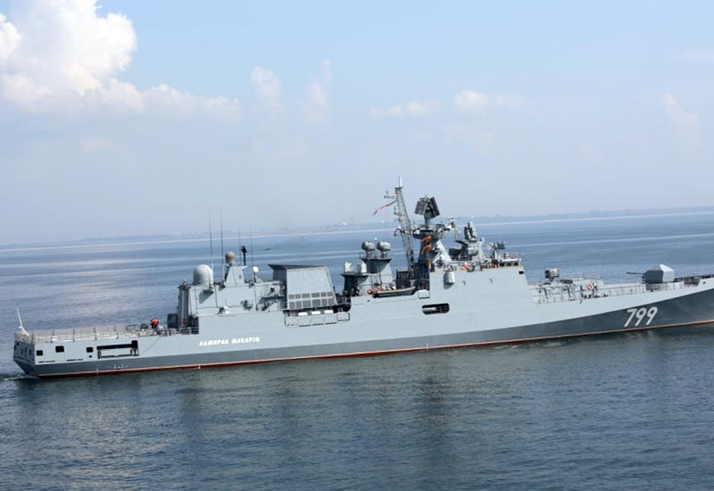 USAS_WW1's tweet photo. #AdmiralMakarov - Admiral Makarov, a 4,000-ton Russian frigate, crew 200, is, apparently, the latest victim of one of #Ukraine's 190-mile range #Neptune anti-ship missiles, and was hit just west of Sevastopol. The 2017 vessel is Russia's newest frigate. #UkraineWillWin https://t.co/5klFK927yT