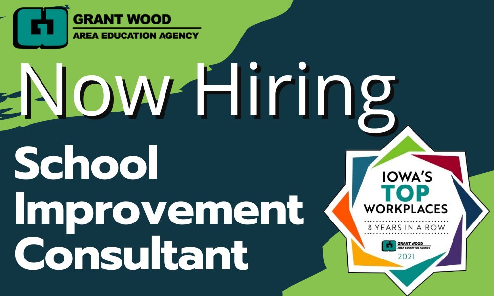 GrantWoodAEA's tweet photo. We are looking for a new school improvement consultant! Apply today and join our team: https://t.co/xFwRzdu2c1
.
#IAedChat #SchoolImprovement #Iowaeducators #TeacherLife #TopWorkplaces https://t.co/4DOxCRwcn8