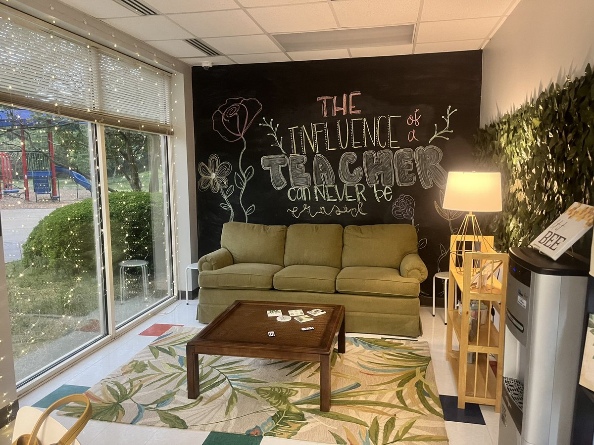 TMSACharlotte's tweet photo. QCSS K-5 teachers got a special surprise this morning from the admin team! Check out their new teacher’s lounge space!
#qcsslions #LionStrong https://t.co/8qb8lOsTm2