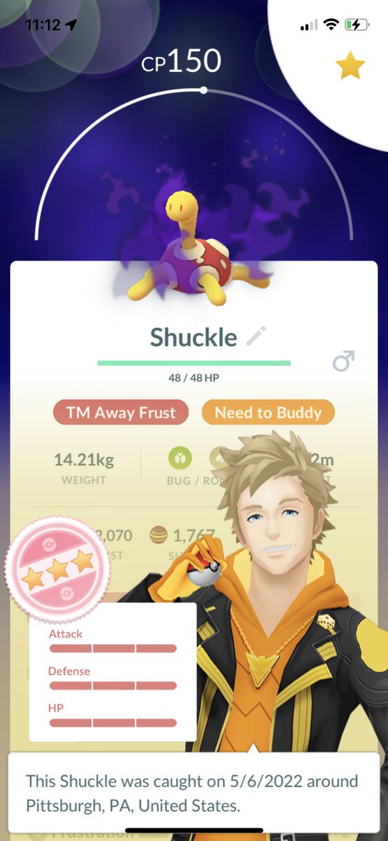 4U2NVPoGO's tweet image. No way!!!! I love shadow hundos #Shuckle #DontFuckleWithShuckle #ShadowHundo #PokemonGO cc: @lerbear120 🤗🥰🔥💯 I need A LOT of XL 😩
