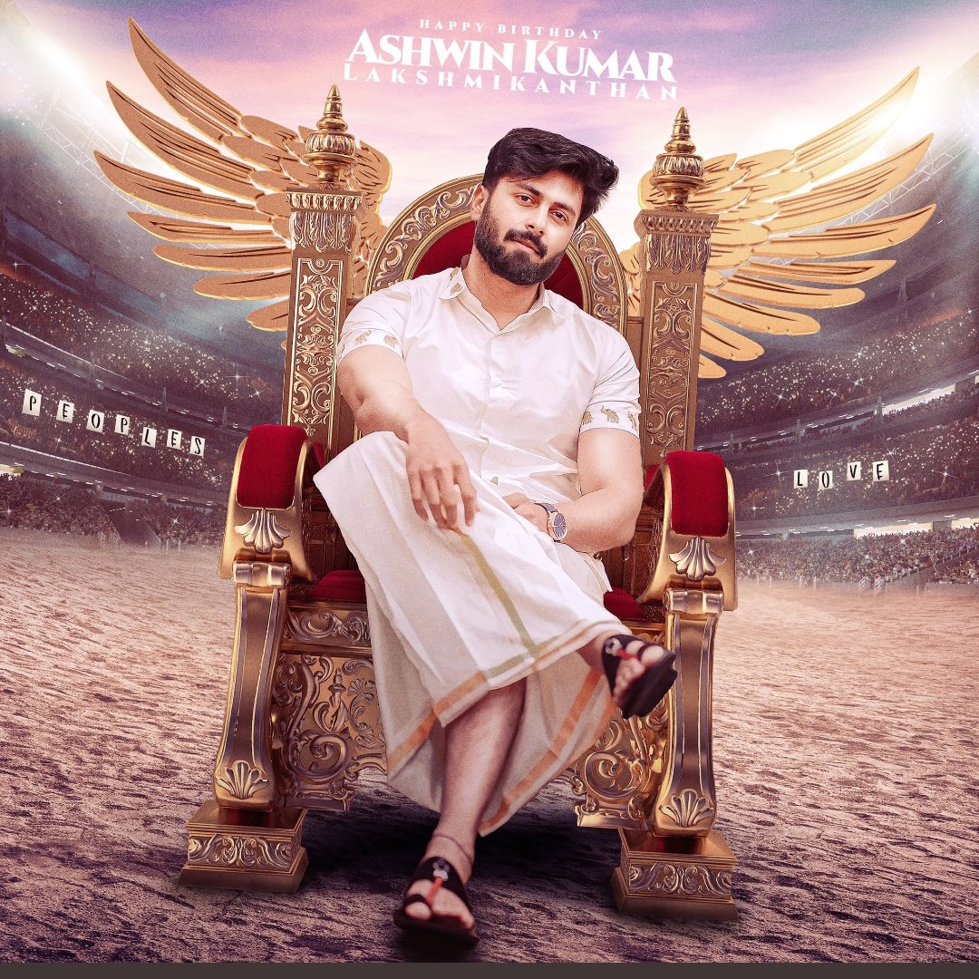 305_nisha's tweet photo. #HBDAshwinKumar

To the man who built himself from scratch,
You deserve the world 
@i_amak for the love and respect you have for your people, we also have the same feeling. https://t.co/Efzsol8qaY