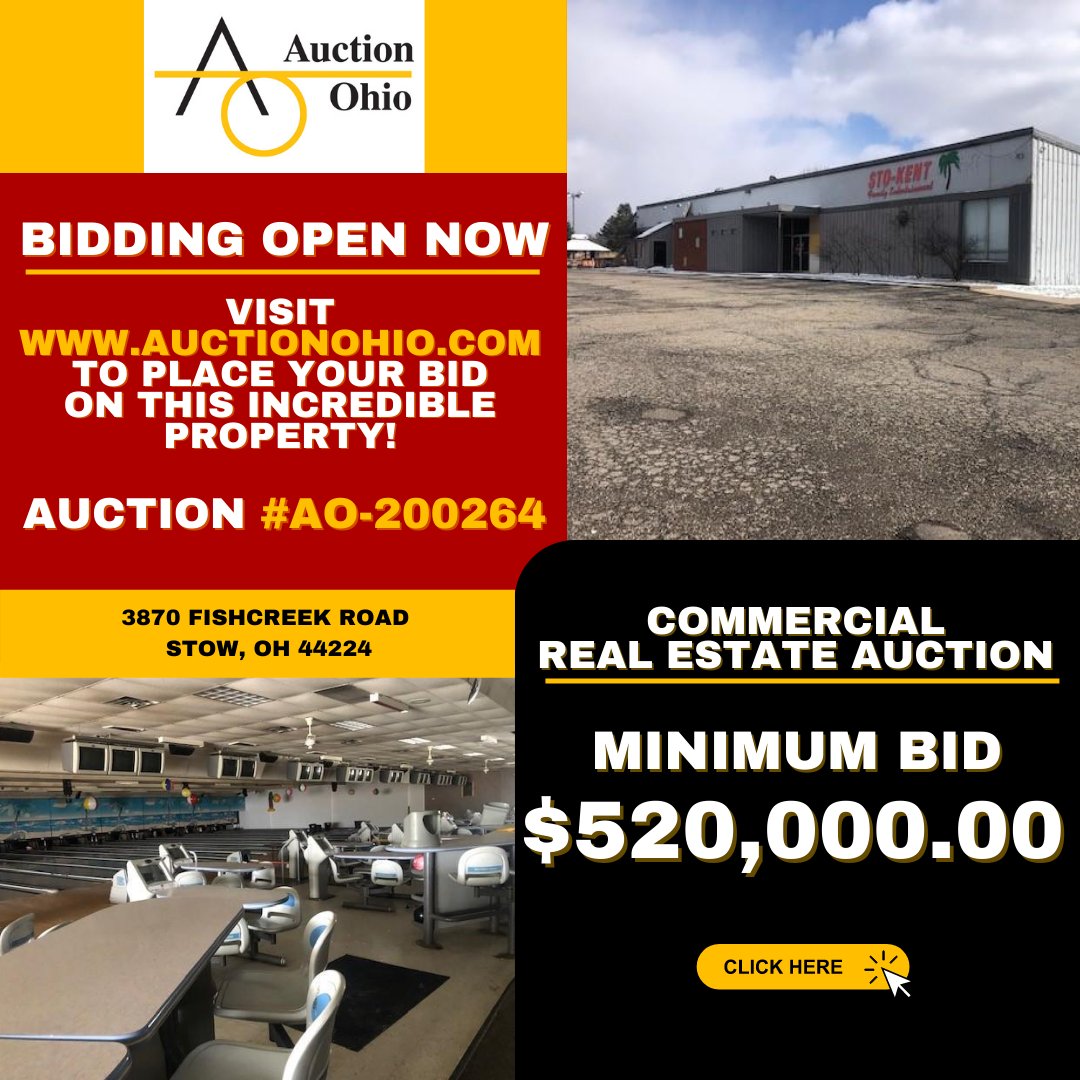 Bidding has just opened for this unique property. Head over to auctionohio.com to place a bid. Auction #AO-200264. Bidding ends Tuesday, May 17 at 4PM. Have a great weekend!