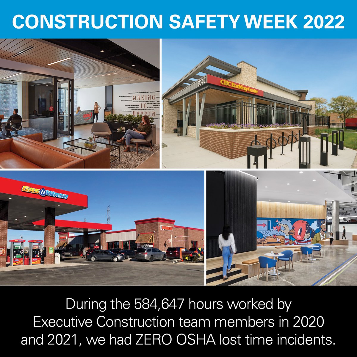 ECIbuild's tweet photo. Wrapping up #ConstructionSafetyWeek, we’re proud of our teams for always going above and beyond to ensure that our people and jobsites operate safely!
#ECIBuild #BuildSafe #ChicagoBuild #Safety https://t.co/91fYwtOgjx