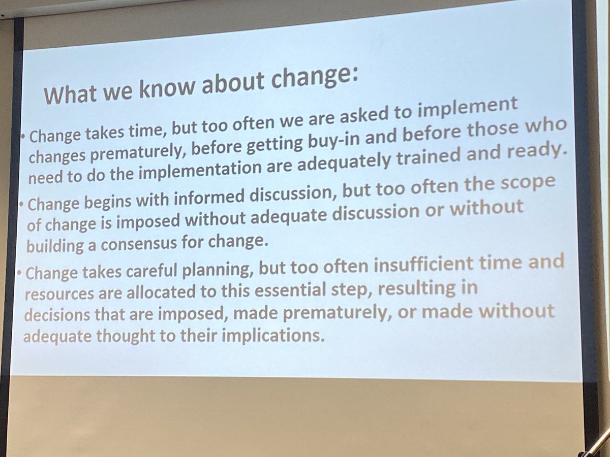 jenniferklawler's tweet photo. Change is hard, and won’t happen overnight @steve_leinwand #WisMath22 https://t.co/VRqYvpkc1I