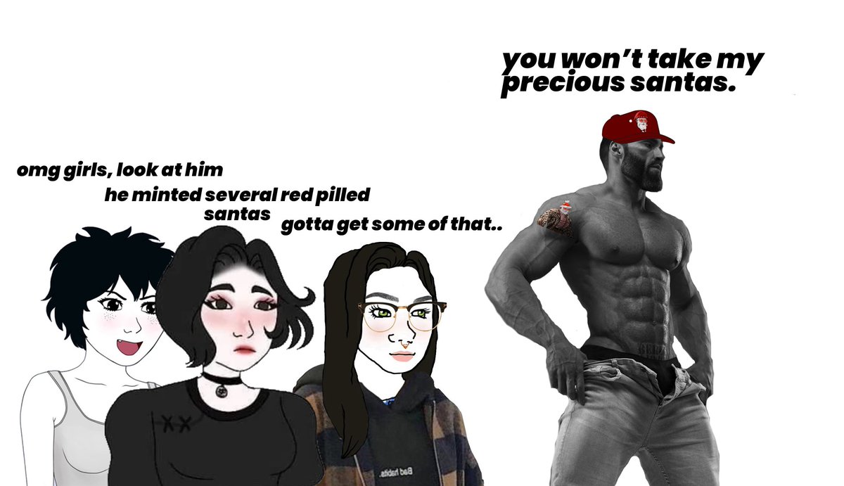 maxwellᴸ¹ 🔺 (@0xa_maxwell) on Twitter photo Sigma male rule 2512: Don't give your @RedPillSantas to egirl females, they'll sell it asap and you won't make it Sigma male rule 2512: Don't give your @RedPillSantas to egirl females, they'll sell it asap and you won't make it