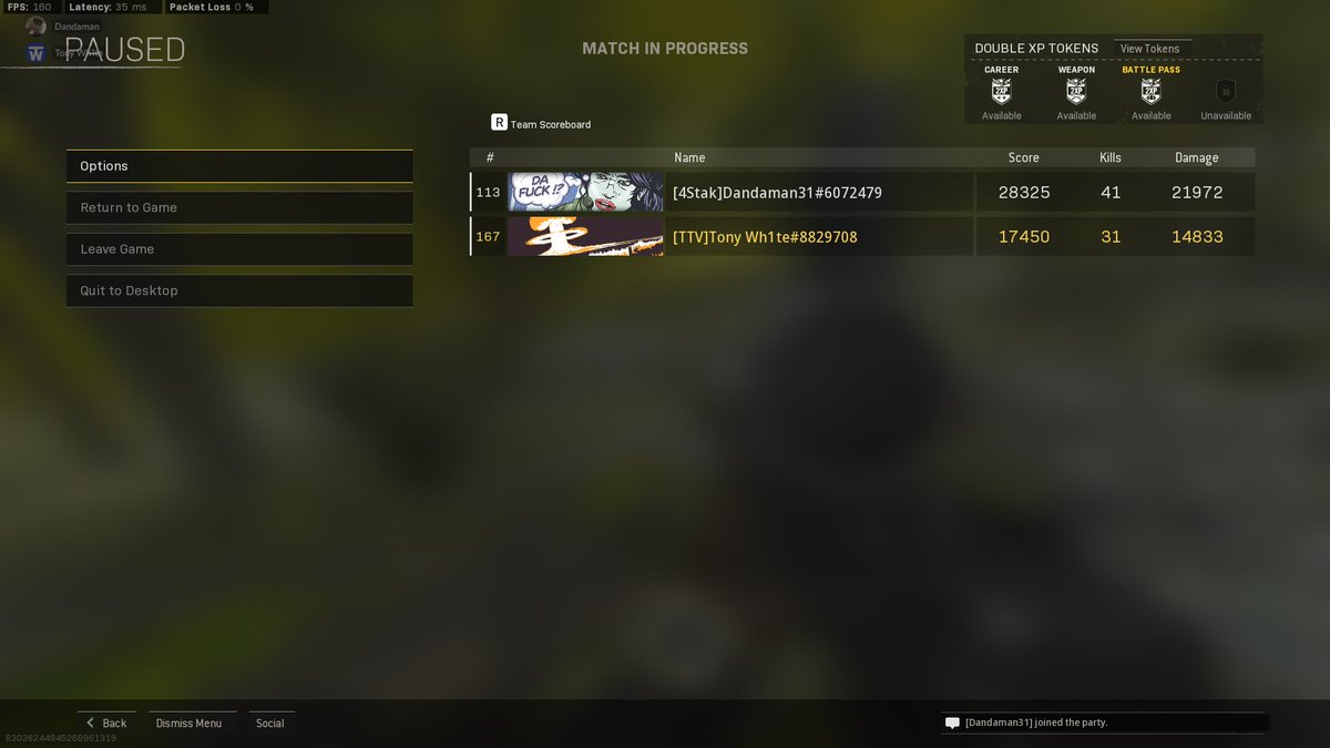 Tony_Wh1te's tweet photo. WORLD RECORD Duo Quads Iron Trials without loadout!
72 kills!
w/@Dandaman31_
#Worldrecord #irontrials #duoquads https://t.co/7aeT0Z3lHV