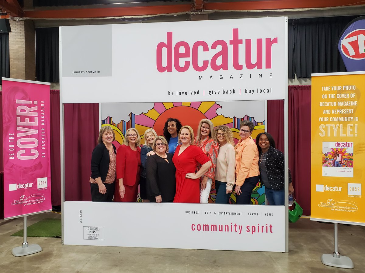 What a powerful group of community leaders!

Stop by the <a href="/DecRegChamber/">Decatur Regional Chamber of Commerce</a>'s Business Expo today at the Civic Center. Plenty of great booths, like the The Community Foundation of Macon County's Decatur Magazine booth!