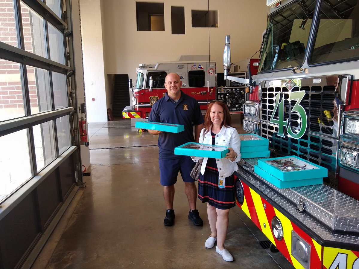 Happy to share our extra donuts form our mother's day event with the Westlake Firehouse.