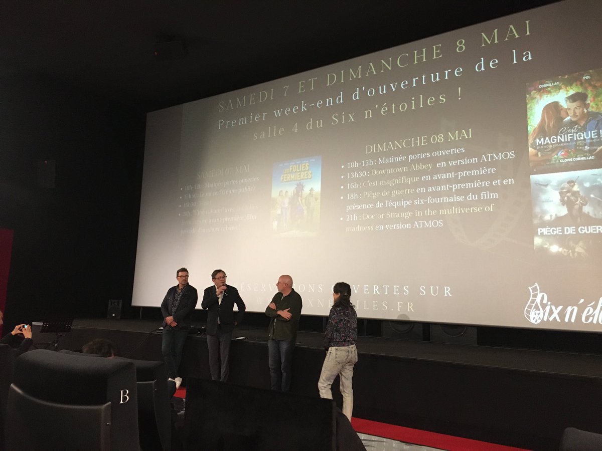 ⁦<a href="/6fourslesplages/">Ville de Six-Fours les Plages</a>⁩ ⁦<a href="/Sixnetoiles/">Six n'étoiles</a>⁩ la 4 e salle est prête. Inauguration ce we ( concert, avant première etc etc) 😀🎬