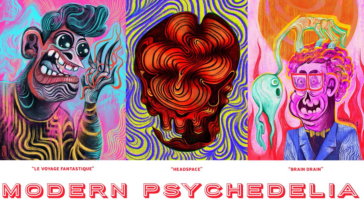 GM ⚡️There are currently three releases up for secondary sale <a href="/exchgART/">Exchange Art</a>. This will be a low supply collection of no more than 6 pieces. Highly vibrant and cartoony paintings portray my take on moments of psychedelia. 🍄

exchange.art/series/Modern%…