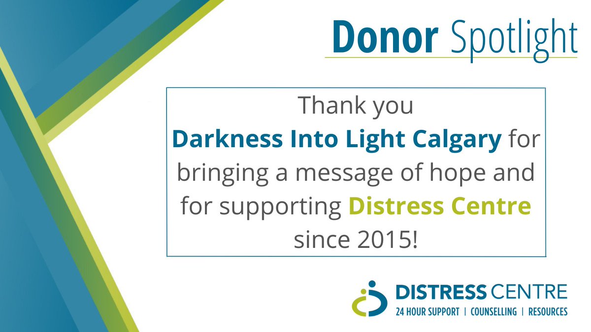 Distress_Centre's tweet image. Thank you @DILCalgary for supporting Distress Centre and highlighting the importance of mental health and suicide prevention.

Read about the Darkness Into Light event happening tomorrow and how they have been a beacon of hope: distresscentre.com/partners/donor…

#yyc #thankyou #DIL2022