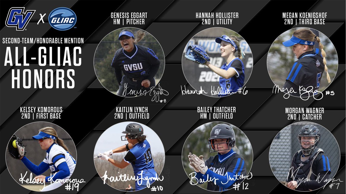 🏆 GLIAC SEASON AWARDS🏆

Congratulations to our SEVEN second team/honorable mention All-GLIAC honorees on an outstanding regular season!