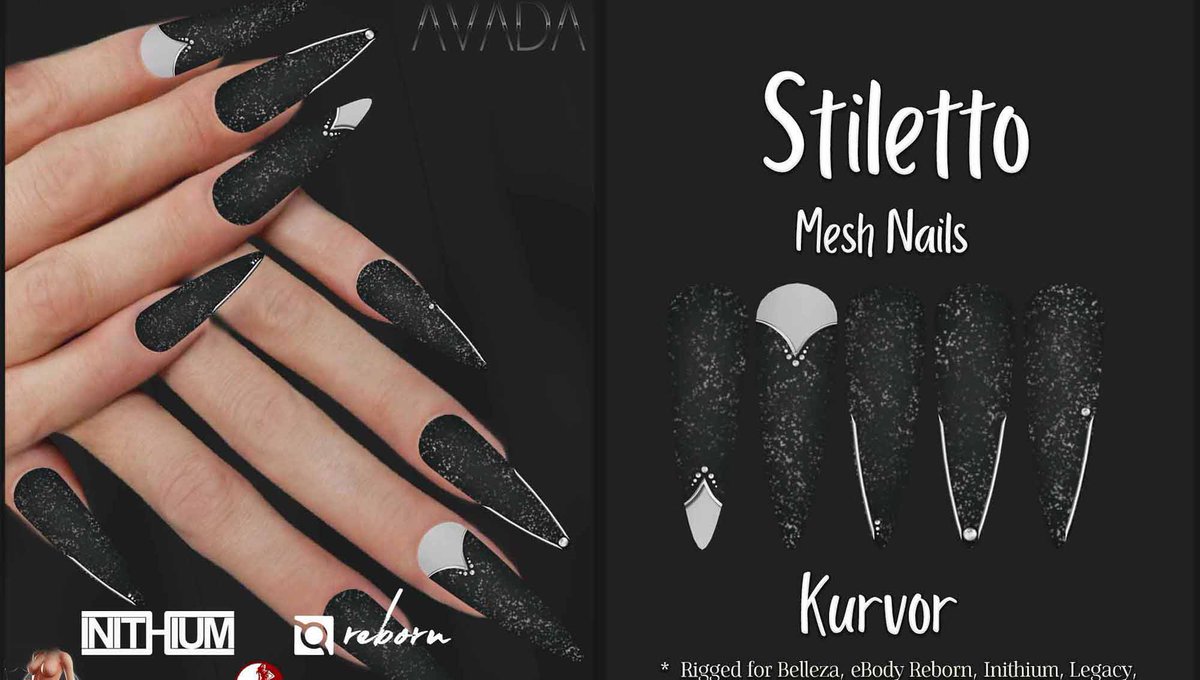 MediaSL1's tweet photo. Avada. Stiletto Nails Kurvor – NEW
✔️ #SecondLife ✔️ #MediaSl ✔️ #SL
⭐ join https://t.co/AaO41oZ8bz Discord: https://t.co/S8R6esljwl
#Avadasl #bestsecondlife #NewSL #Secondlife #secondlifefashion #SL #slblogging
https://t.co/nExQIS3aBO https://t.co/MvYRss1jz9