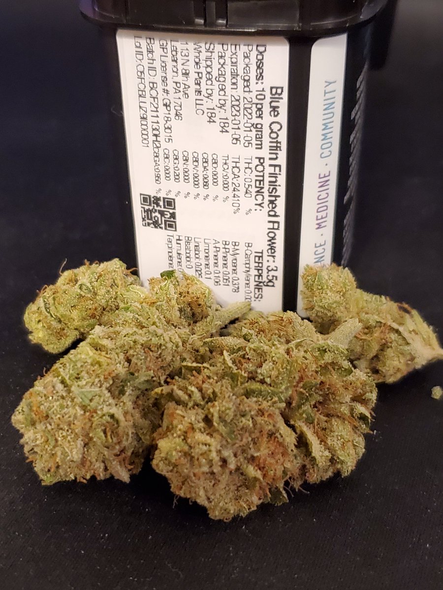 bud_ease_'s tweet photo. Blue Coffin eighth from @WholePlants. I'm a big fan of this one. The taste was great and what a great way to end the night; stuck! #pamedicalmarijuana #pammjpatients #pammj #pammjreviews #pammjpatient #mmjcommunity #mmjpatients #mmjlifestyle #medicalmarijuana https://t.co/uCvPuw7V8a