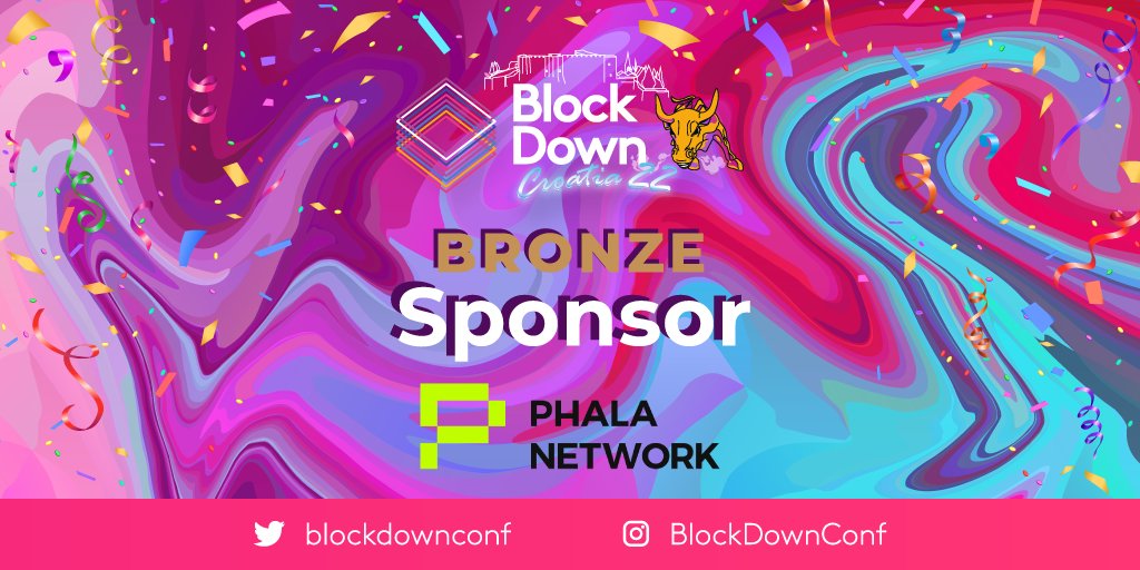 BlockDownConf's tweet image. We're excited to announce that @PhalaNetwork is an official Sponsor of Blockdown Festival. Phala is a privacy-enhanced permissionless computing protocol. A decentralised computation cloud with fast, powerful, trustless, secure, &amp;amp; composable tech. 

#web3 #blockchain #Blockdown