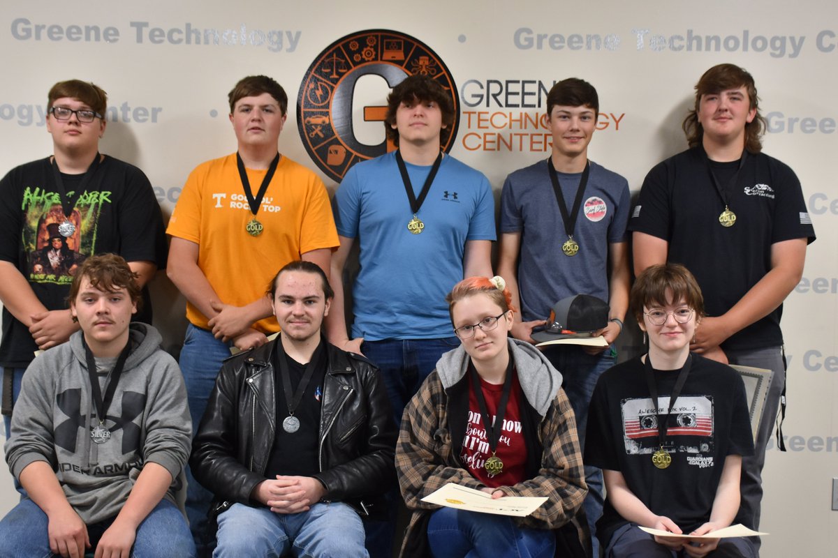 GreeneTechCtr's tweet photo. National Career Readiness Credential Holders! These BEGINNING students wanted MORE! #ACT @ACT #ACTWorkkeys #GradRegalia #WorkEthicDiploma #EMPLOYABLE @GreeneCoSch @GreenevilleCity @GreeneIndustry https://t.co/TyOHIYXFSu