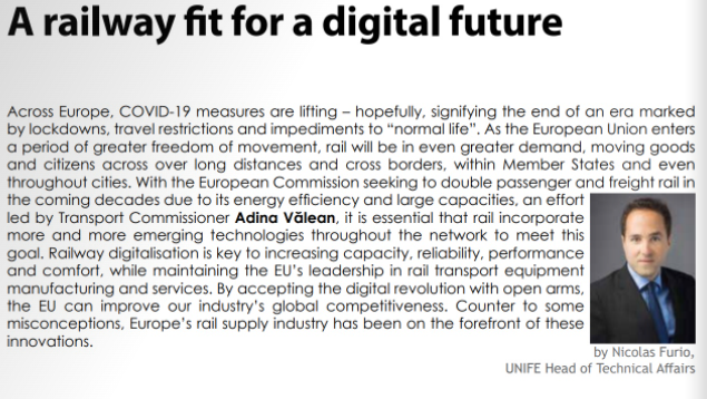 UNIFE The RAIL IND. tweet media