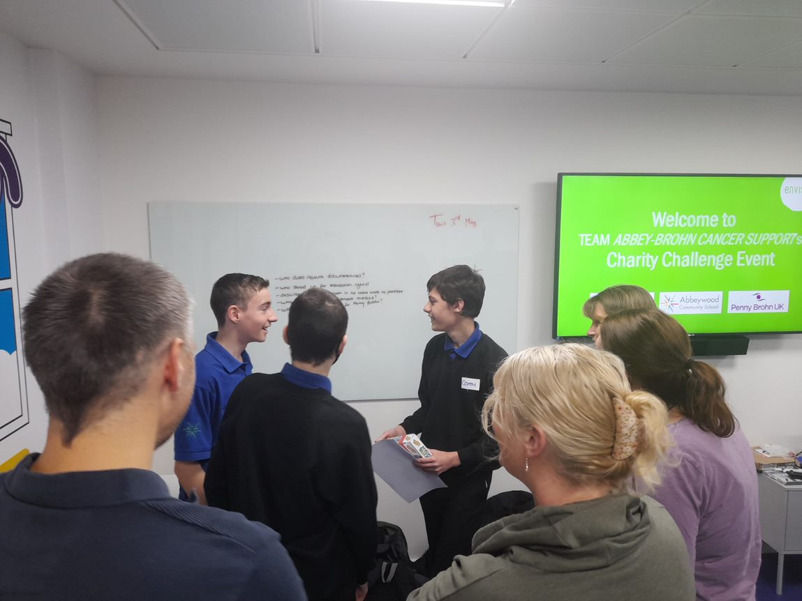 SarahDEnvision's tweet photo. Feeling very proud after watching all 5 teams of young people deliver exceptional presentations to audiences from their business mentors’ place of work, in order to raise awareness for their chosen charities @SARIcharity @PennyBrohnUK @otrbristol @youth_moves 👏 https://t.co/jjGWRkGsog