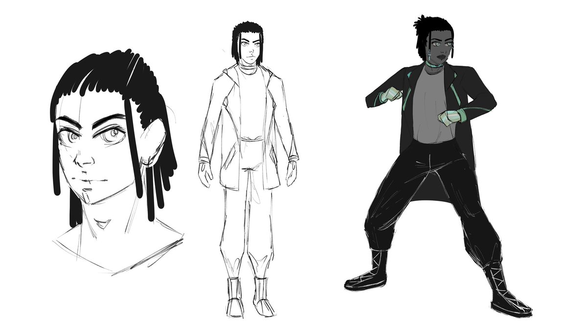 OdinBrodin's tweet photo. #comicartist and #ArtistOnTwitter here’s a look at one of our main characters, Horado (Roddy). He has the power to control time as well as push/reverse time through objects! https://t.co/QWG4UYod4g