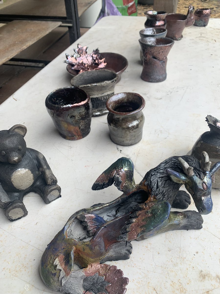 krhsarts's tweet photo. Amazing day in the rain, keeping warm by the kiln! Thanks @petersvalley #thisiskrhs https://t.co/h1ZrhrHGX3