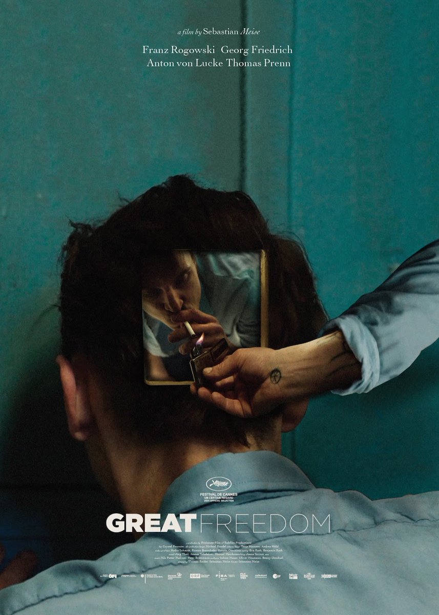 filmes_e_filmes's tweet photo. Dica de filme para hoje!🎬🔥
Acabou de estrear na @mubibrasil o ótimo drama "Great Freedom", representante da Áustria no Oscar desse ano, dirigido por Sebastian Meise e com a marcante atuação de Franz Rogowski.🎥🇦🇹
#greatfreedom #sebastianmeise #franzrogowski #mubibrasil https://t.co/iD9zKVR9h3