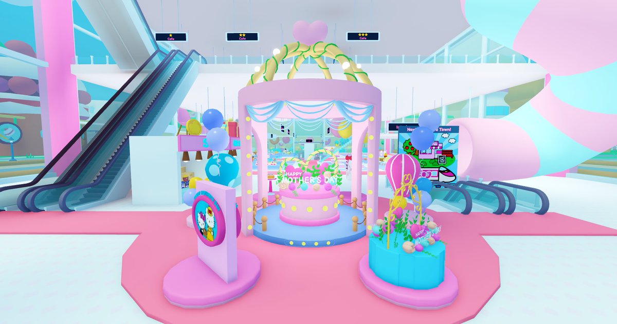 RockPandaGames's tweet photo. Limited items for Mother's Day!❤️
We're celebrating this upcoming occasion on the store floor🎀
Come celebrate this great day with us!🙌
Join us to get the souvenir~
#hellokitty #Roblox 
https://t.co/onyM7IBdbR https://t.co/ijLmVnzbCK