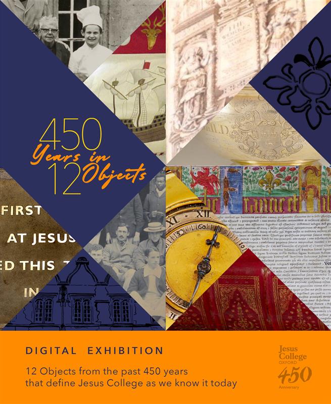 JesusOxford's tweet photo. Last year we celebrated our #450th anniversary with a digital exhibition series #12Objects, which brought to life the story of Jesus College through pictures + videos of some of the objects in our collection. Its a fab series + still available to view 👇
https://t.co/6mBPOFSau3 https://t.co/yxgWVgvY9j