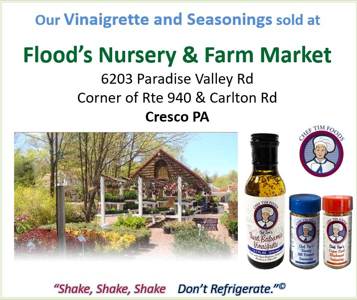 ChefTimFoods's tweet photo. So excited about a new store to sell our Vinaigrette & Seasonings in Mt. Pocono!!
Stop in at Flood's Nursery & Farm Market !
"Shake, Shake, Shake. Don't Refrigerate"©
#FloodsNurseryandFarmMarket
#ChefTimFoods
#ChefTimsSweetBalsamicVinagirette
#ShakeShakeShakeDontRefrigerate https://t.co/zm2gDFRoI2