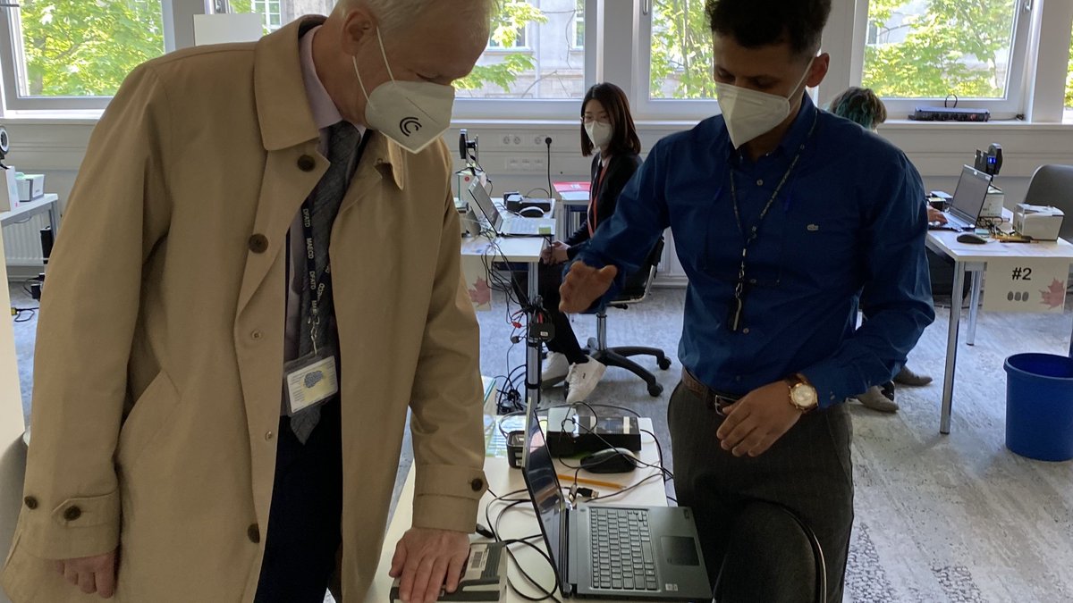 CanEmbGermany's tweet photo. The new Canadian Biometric Collection Centre #CBOC in #Berlin is open! @CitImmCanada can now collect over 1,000 #biometrics enrollments per day from applicants in Germany. (1/2) https://t.co/qdLGFEF7V1
