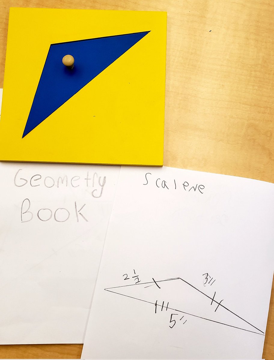 CaedmonMixed's tweet photo. Using the Geometric Cabinet to learn the properties of triangles. #TheCaedmonStory #CaedmonMath #CaedmonMontessori https://t.co/suIcfccU7V