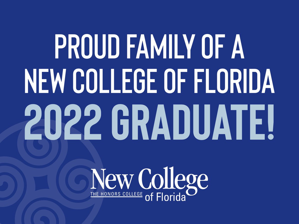 NewCollegeofFL's tweet photo. Commencement is just 2 weeks away! Celebrate the NCF grad in your life with a print-at-home yard sign! Find these and the #NCFGrad22 social media kit at https://t.co/WNmUqTmR9G! https://t.co/XzzQTLwk0I
