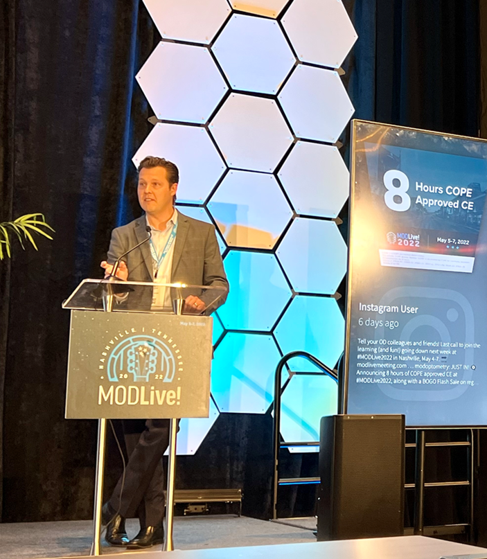 AldeyraALDX's tweet photo. Thanks to #MODLive2022 for the opportunity to present at the 2022 meeting! During the Therapeutics Pipeline session “The Future of Optometry – Pipeline Game Changers” Kelly Mizer, our VP, Commercial Strategy &amp; Operations, provided a dry eye disease program update on reproxalap. https://t.co/m4S6aTiAhd