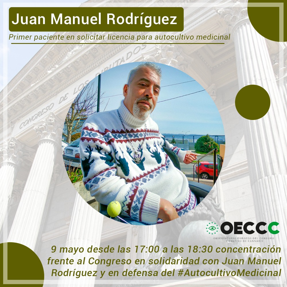 ObsCannabis's tweet photo. Ayuda a difundir!!!

La #MMMM22 sigue el 9 de mayo en el @Congreso_Es

A las 17.00 Comparecencia de Dra #NoemíSanchez presidenta del #OECCC

De 17 a 18.30 concentración de apoyo Juan Manuel Rodríguez y en defensa autocultivo medicinal

#CannabisLegal #LeyCannabisYa https://t.co/eAK1MEn7QK