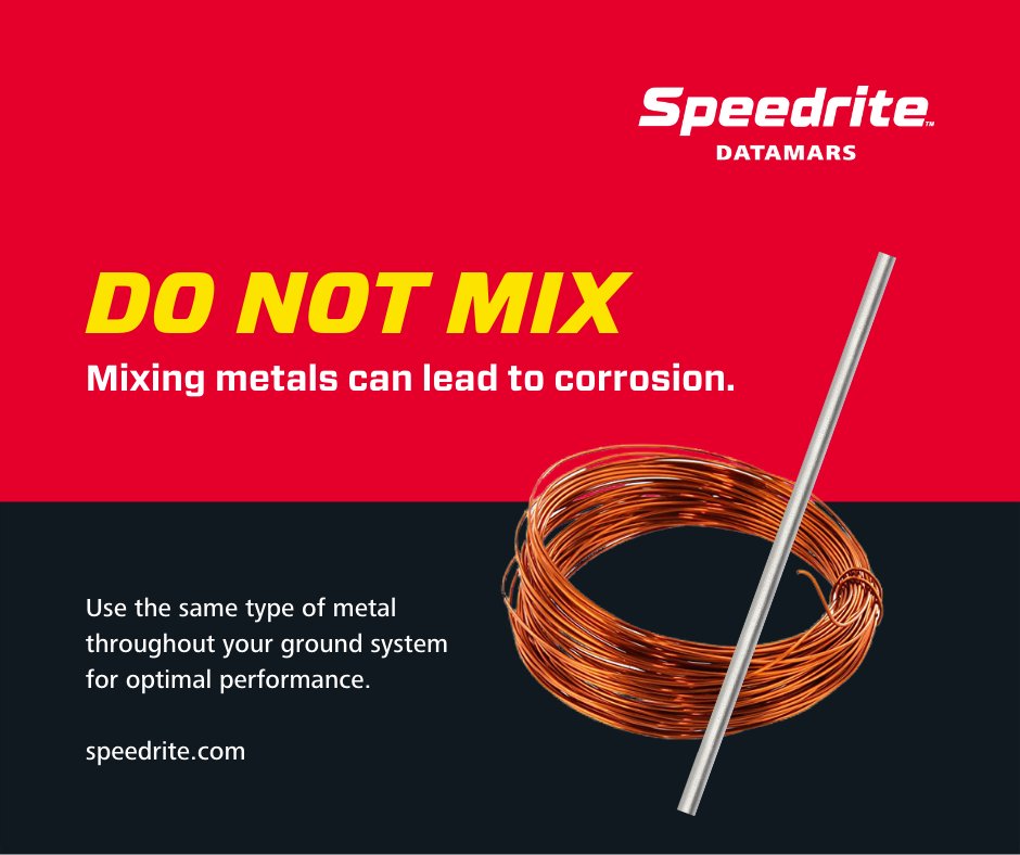 DatamarsNA's tweet photo. This #FencingFriday, let's talk about metals. Did you know that mixing metals in your ground system can lead to corrosion? For optimal performance, use the same type of metal throughout your ground system.
#PremiumFencing | #ElectricFencing | #FenceHacks | #DatamarsLivestock https://t.co/SjSEV1XGOy