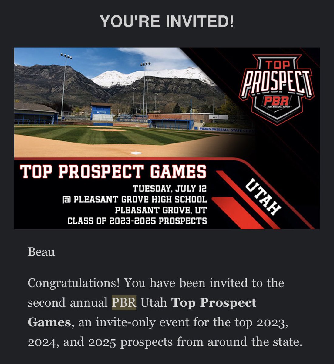 Thank you for the invite and the opportunity. I can’t wait! @PBR_Utah @CrimsonCliffs