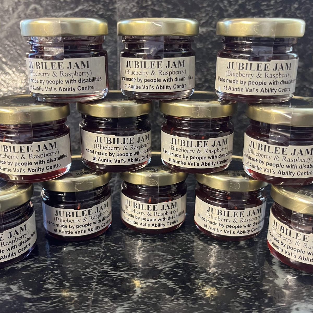 CheeseManSussex's tweet photo. Looking for something #special &amp; #sweet for the #PlatinumJubilee Then how about some #JubileeJam This #Blueberry &amp; #Raspberry #Jam is Made in #Sussex by #AuntieVals @Ability_Centre Available in 260g https://t.co/W1Ve8Pv9bl