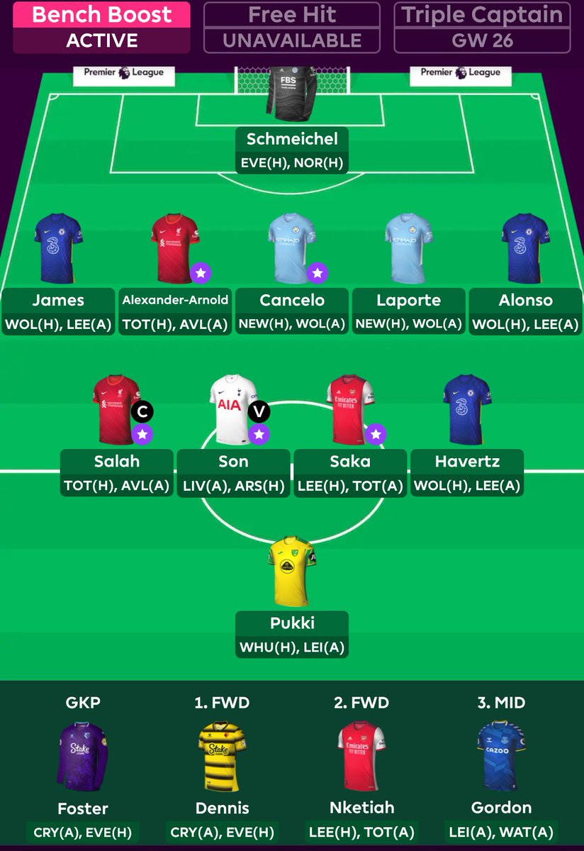 Talking <a href="/OfficialFPL/">Fantasy Premier League</a>! ⚽

Our colleague Andrew is currently sat 2/400 players in the <a href="/NewModelAdviser/">Citywire New Model Adviser</a> fantasy league

We think there's a prize - but don't know what!👀

We thought it best to say something now in case there's a downturn in form! 🍀

Team for the weekend below!👇