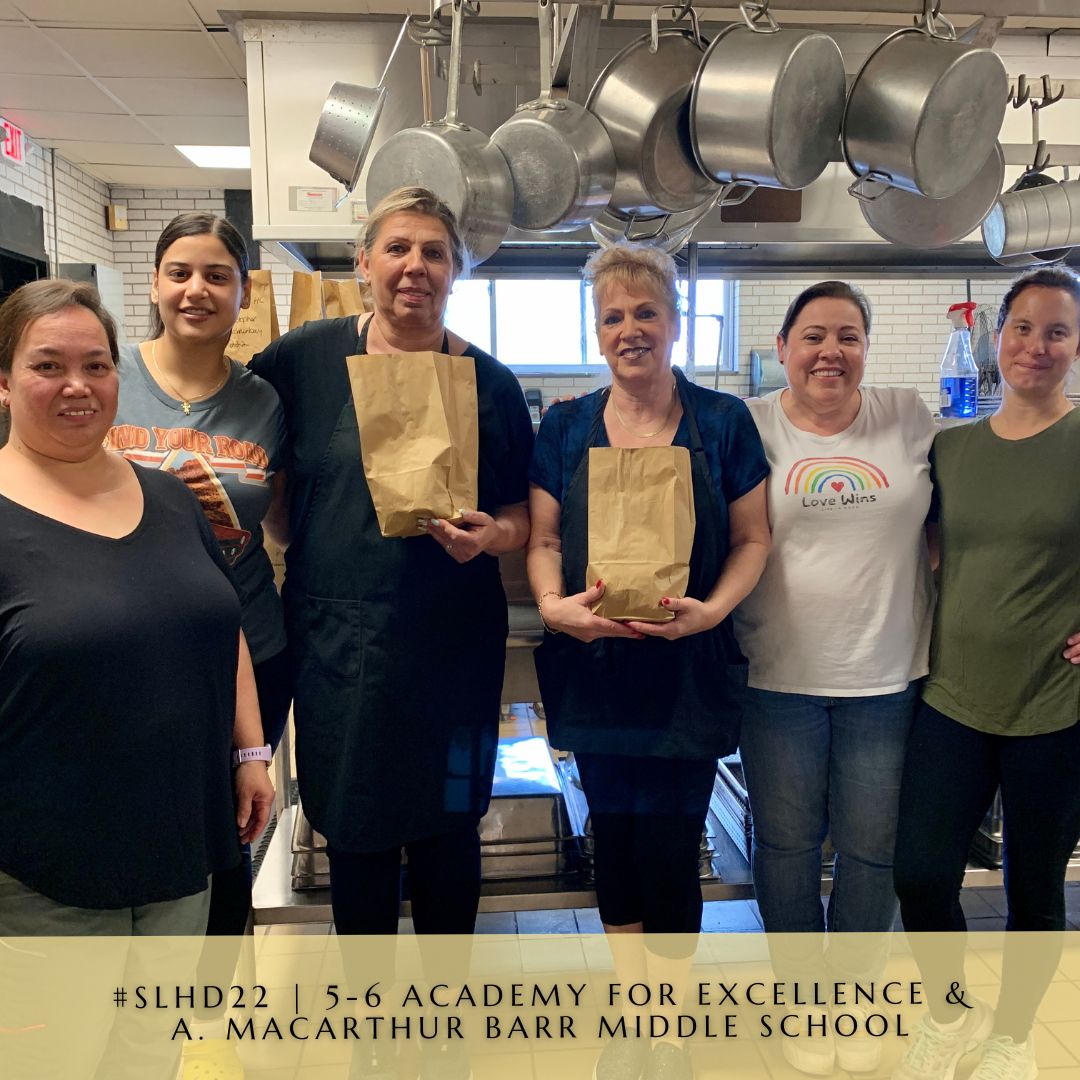 NUFSD's tweet photo. We're full of gratitude for our food services staff (not all πΈ) on School Lunch Hero Day (5/6)! #NUFSD students have a lot on their plate + this team is responsible for serving up healthy + delicious brain food to get them through the day. Thanks for doing a SOUPer job! #SLHD22 https://t.co/PksPGRuDFJ
