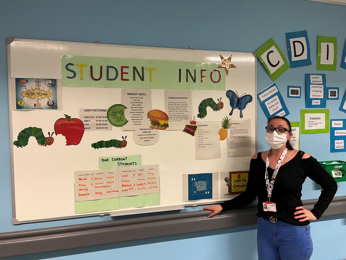 AshleyDavidEady's tweet photo. Celebrating our students this week, our new student board is up and ready to go! Well done Alison this looks brilliant! @SFHFT https://t.co/ZyhB1UUVtb