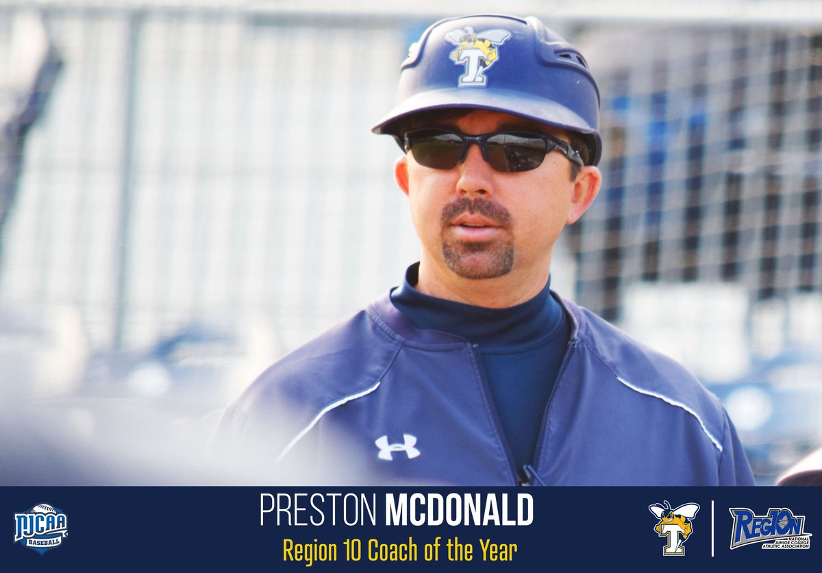FDTCbaseball's tweet image. Region 10 Coach of the Year- Preston McDonald