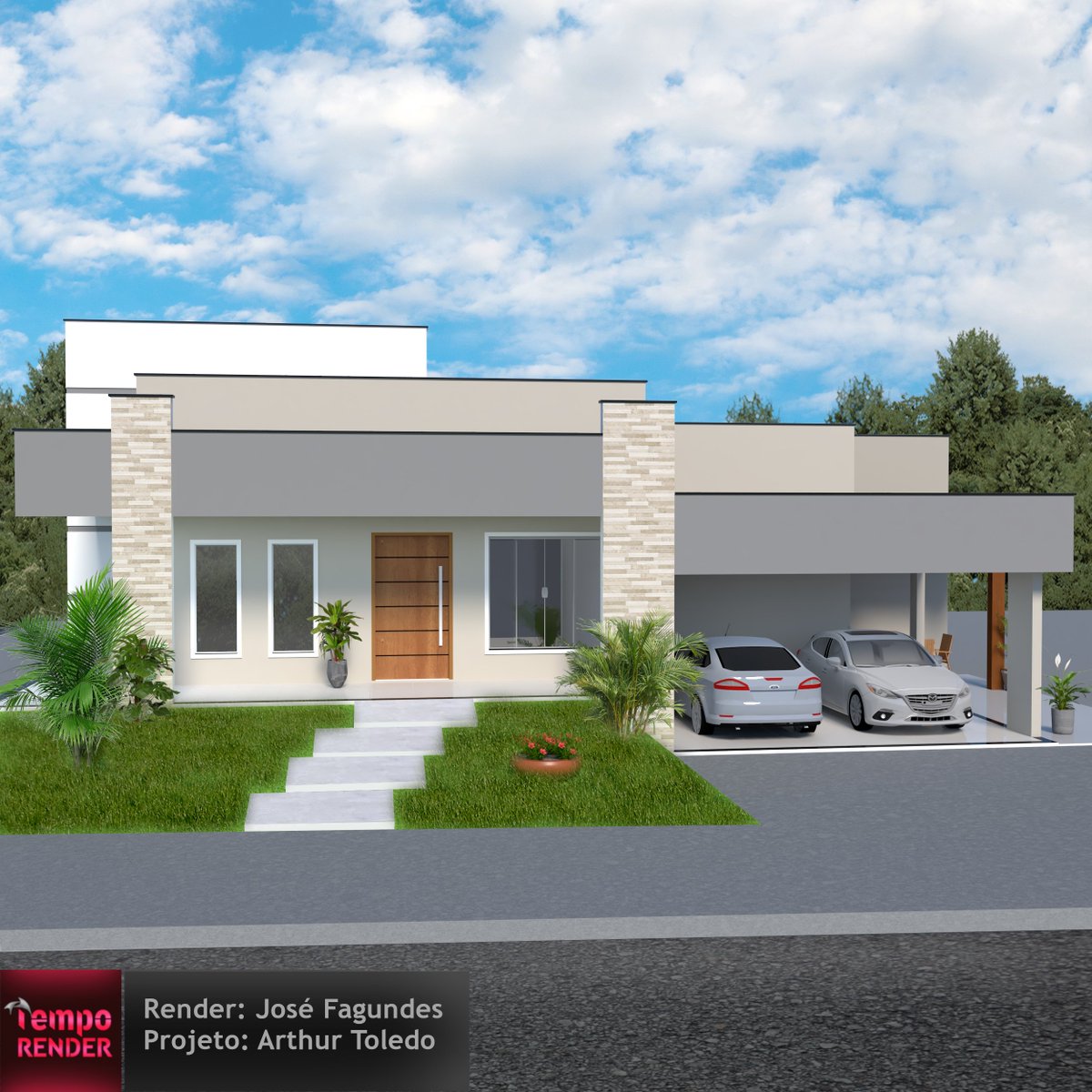 arquitempo's tweet photo. Renderização de fachada para o autor do projeto Arthur Toledo. Envie a nós seu projeto para renderização pelo whatsapp (37) 9 8409-6206 https://t.co/DfQPHjMIXu