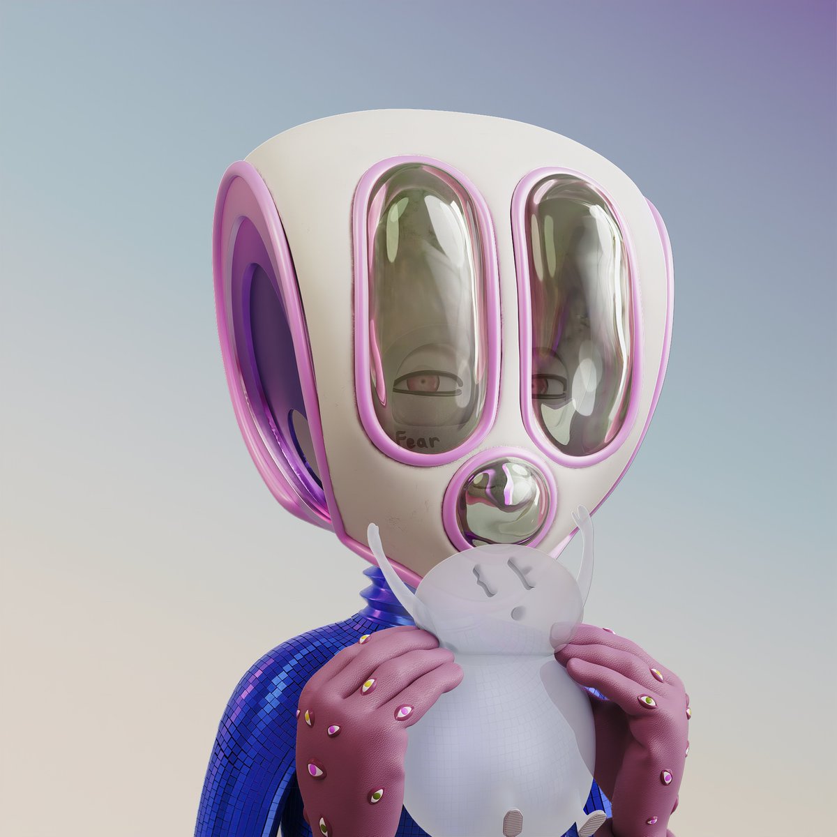 yoomoota's tweet photo. Time for a new #sneakpeek! 💙
 
You're probably wondering what this helmet is for. We're also curious about that 🙃
 
That helmet is from Sound Planet. It helps Curiosity hear better and also it can play sounds from different from all corners of YOOMOOTA #metaverse! 🔊 https://t.co/DPvxS05XwA