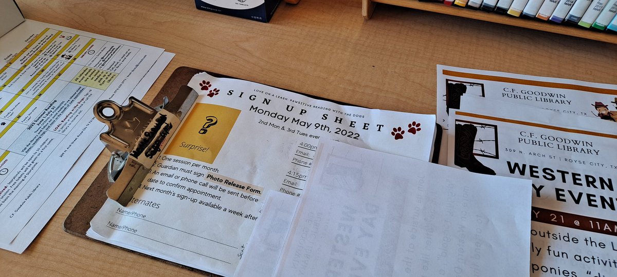 We have two spots left for Reading with the Dogs on Monday 5/9 at 4pm and 4:15pm! Call us to reserve your slot: 972-635-2772. 🐾