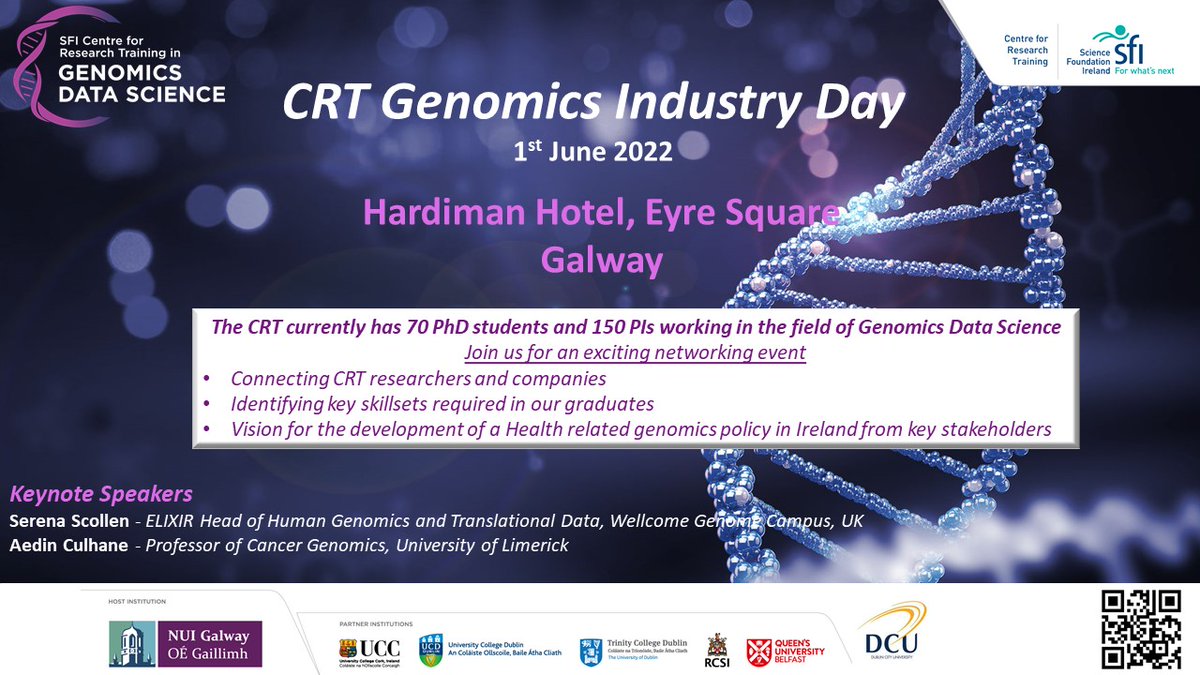 Genomics Data Science - SFI CRT tweet media